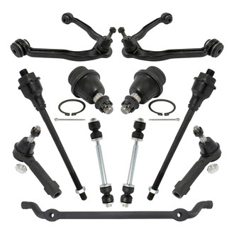 TRQ® - Front Steering Tie Rods and Suspension Kit