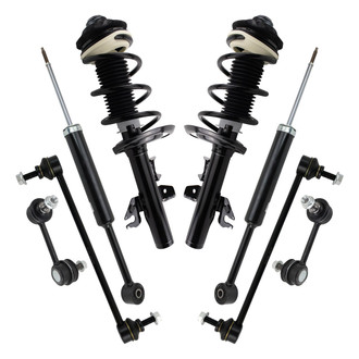 TRQ® - Front and Rear Shock Absorber and Suspension Kit