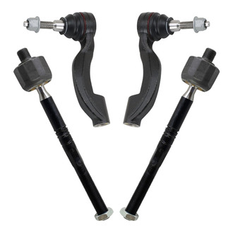 TRQ® - Front Inner and Outer Steering Tie Rod End Kit