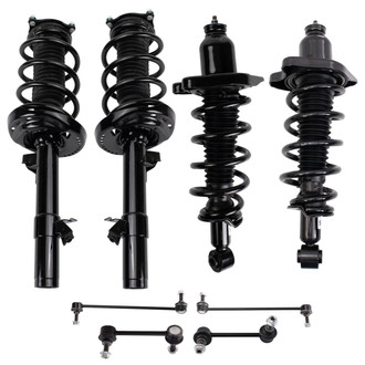 TRQ® - Front and Rear Shock Absorber and Suspension Kit