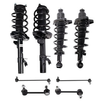 TRQ® PSA36142 - Front and Rear Shock Absorber and Suspension Kit