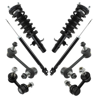 TRQ® - Front and Rear Shock Absorber and Suspension Kit