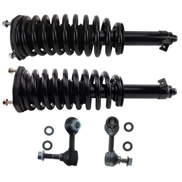 TRQ® - Front Driver and Passenger Side Shock Absorber and Suspension Kit
