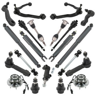 TRQ® - Front and Rear Control Arm and Suspension Kit