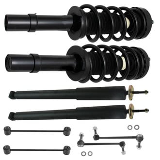 TRQ® - Front and Rear Shock Absorber and Suspension Kit