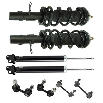 TRQ® - Front and Rear Shock Absorber and Suspension Kit