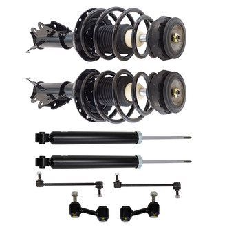 TRQ® - Front and Rear Shock Absorber and Suspension Kit