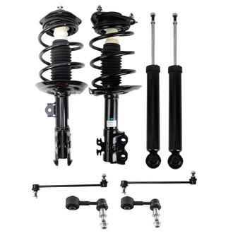 TRQ® - Front and Rear Shock Absorber and Suspension Kit