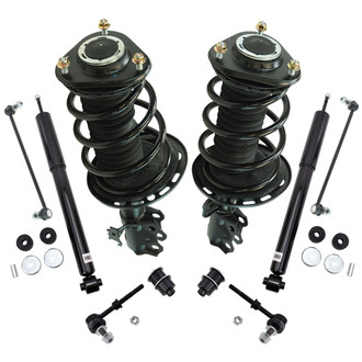 TRQ® - Front and Rear Shock Absorber and Suspension Kit