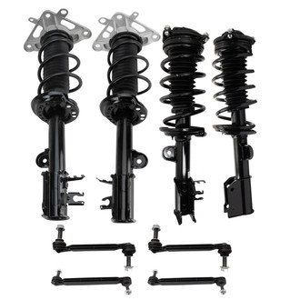 TRQ® - Front and Rear Shock Absorber and Suspension Kit