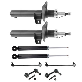 TRQ® - Front and Rear Shock Absorber and Suspension Kit
