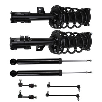 TRQ® - Front and Rear Shock Absorber and Suspension Kit