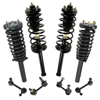 TRQ® - Front and Rear Shock Absorber and Suspension Kit