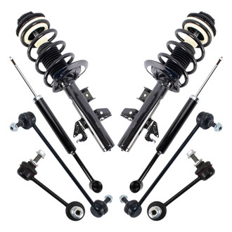 TRQ® - Front and Rear Shock Absorber and Suspension Kit