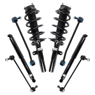TRQ® - Front and Rear Shock Absorber and Suspension Kit