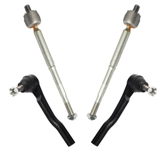 TRQ® - Front Driver and Passenger Side Steering Tie Rod End Kit