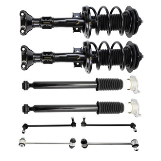 TRQ® - Front and Rear Shock Absorber and Suspension Kit