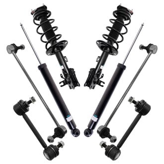 TRQ® - Front and Rear Shock Absorber and Suspension Kit