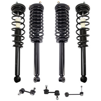 TRQ® - Front and Rear Shock Absorber and Suspension Kit