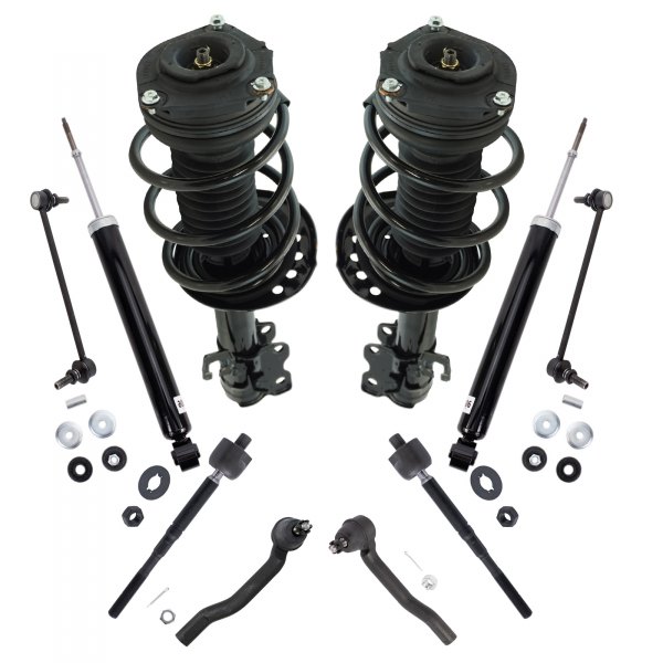 TRQ® - Front and Rear Shock Absorber and Suspension Kit 