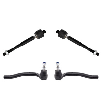 TRQ® - Front Inner and Outer Steering Tie Rod End Kit