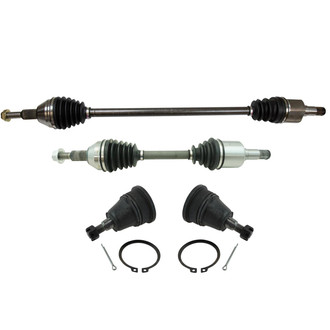 TRQ® - Front Steering Tie Rods and Suspension Kit