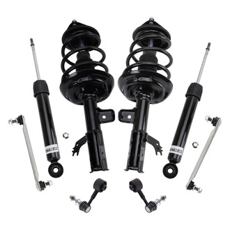 TRQ® - Front and Rear Shock Absorber and Suspension Kit