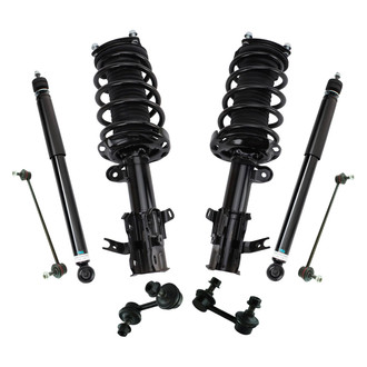TRQ® - Front and Rear Shock Absorber and Suspension Kit