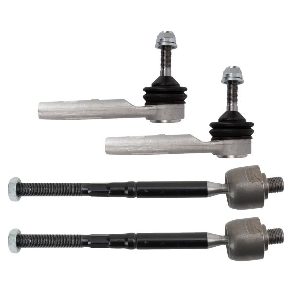 TRQ® - Front Driver and Passenger Side Inner and Outer Steering Tie Rod End Kit