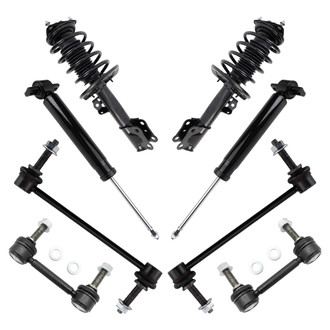TRQ® - Front and Rear Shock Absorber and Suspension Kit