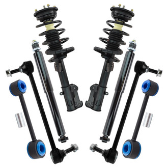 TRQ® - Front and Rear Shock Absorber and Suspension Kit