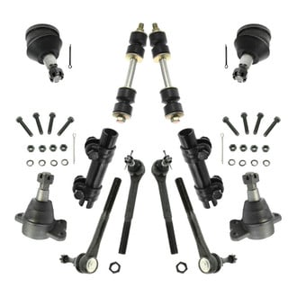 TRQ® - Front Steering Tie Rods and Suspension Kit