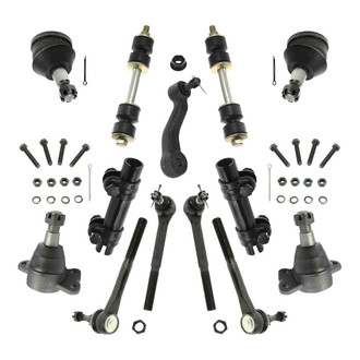 TRQ® - Front Steering Tie Rods and Suspension Kit