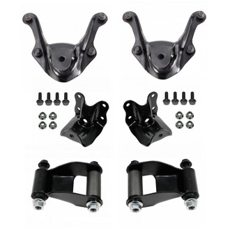 TRQ® - Leaf Spring Shackle and Bracket Kit