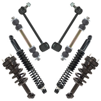 TRQ® - Front and Rear Shock Absorber and Suspension Kit