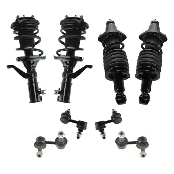 TRQ® - Front and Rear Sway Bar Link and Suspension Kit