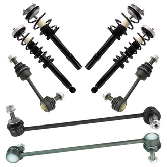 TRQ® - Front and Rear Shock Absorber and Suspension Kit
