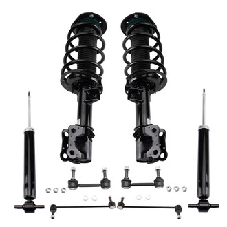 TRQ® - Front and Rear Shock Absorber and Suspension Kit