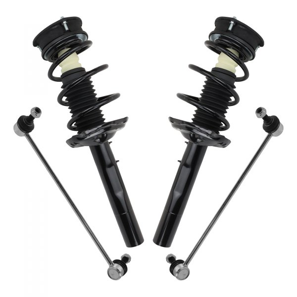 TRQ® - Front Driver and Passenger Side Shock Absorber and Suspension Kit