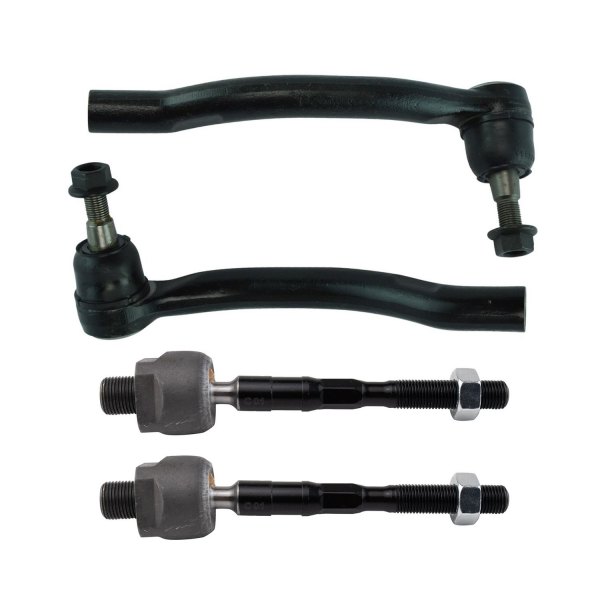 TRQ® - Front Inner and Outer Steering Tie Rod End Kit