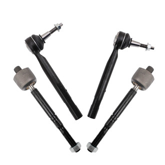 TRQ® - Front Inner and Outer Steering Tie Rod End Kit