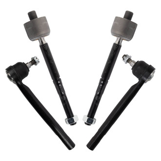 TRQ® - Front Inner and Outer Steering Tie Rod End Kit