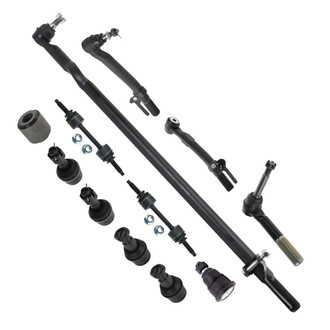 TRQ® - Front Steering Tie Rods and Suspension Kit