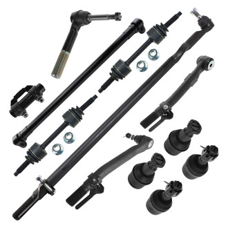 TRQ® - Front Steering Tie Rods and Suspension Kit