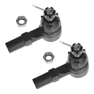 TRQ® - Front Driver and Passenger Side Outer Steering Tie Rod End Kit