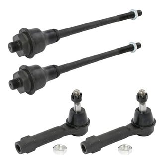 TRQ® - Front Driver and Passenger Side Steering Tie Rod End Kit
