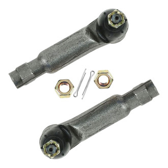 TRQ® - Front Driver and Passenger Side Outer Steering Tie Rod End Kit