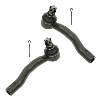 TRQ® - Front Driver and Passenger Side Outer Steering Tie Rod End Kit