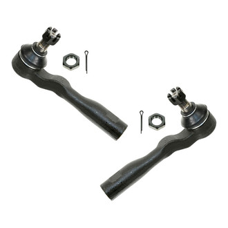 TRQ® - Front Driver and Passenger Side Outer Steering Tie Rod End Kit