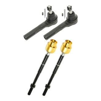 TRQ® - Front Driver and Passenger Side Steering Tie Rod End Kit